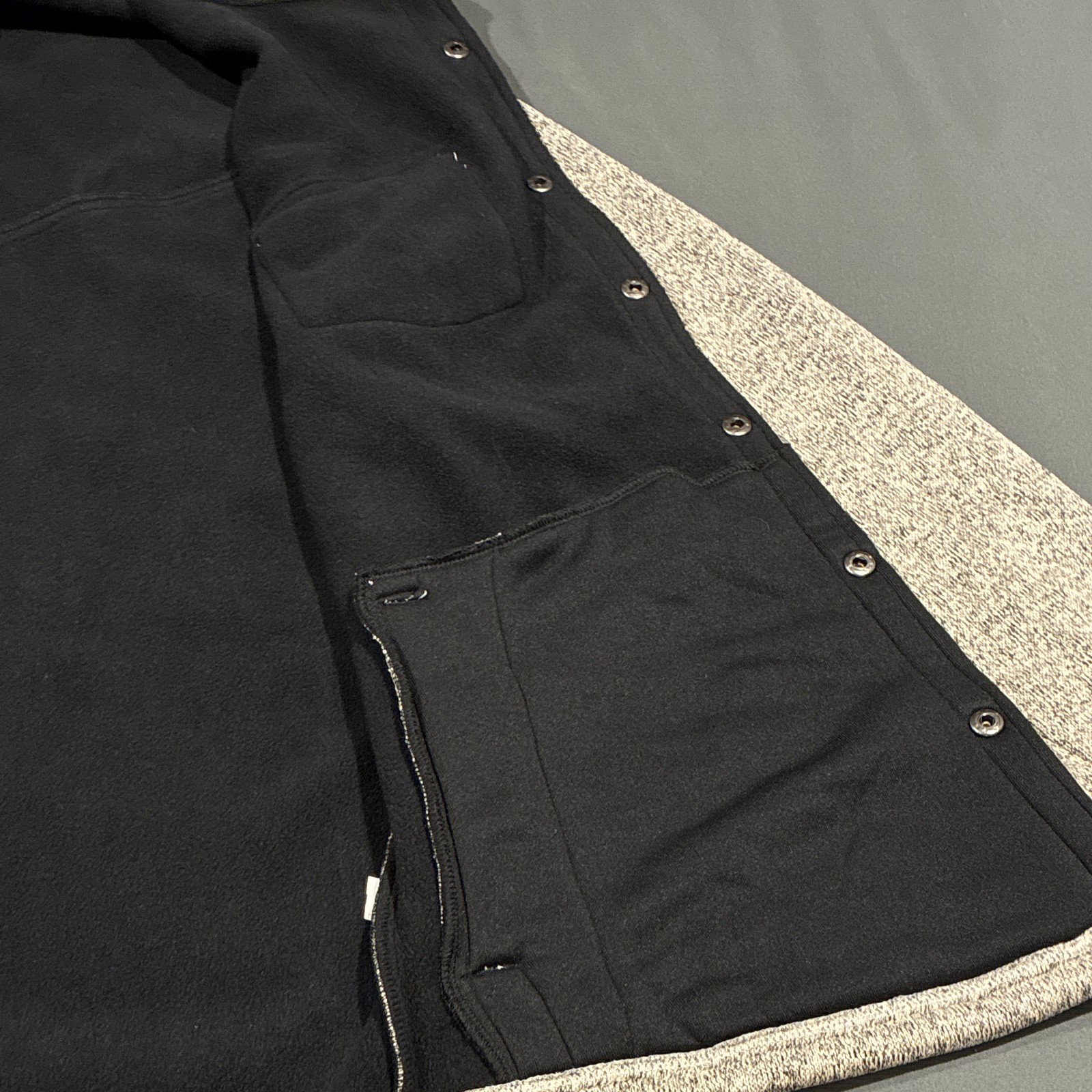 King Ranch Men's Gray Lined Button-Front Jacket M Spread Collar Chest Pockets - second product detail image