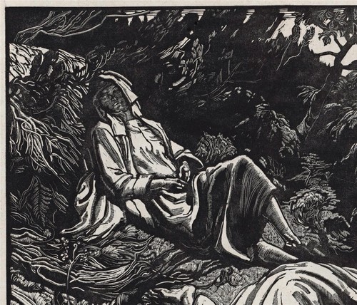 Dorothy Josephine Coke (1897-1979) Pencil Signed Woodcut - Badgeworth Valley - Picture 6 of 8
