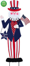 Uncle Sam Patriotic Garden Stakes Decorations 4Th of July Outdoor Yard Art