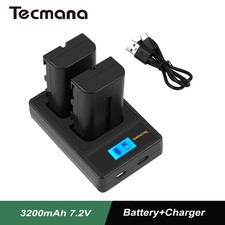 2X 3200mAh Battery+Charger For Sony NP-F330 NP-F550 NP-F570 NP-F730 NP-F750 F770