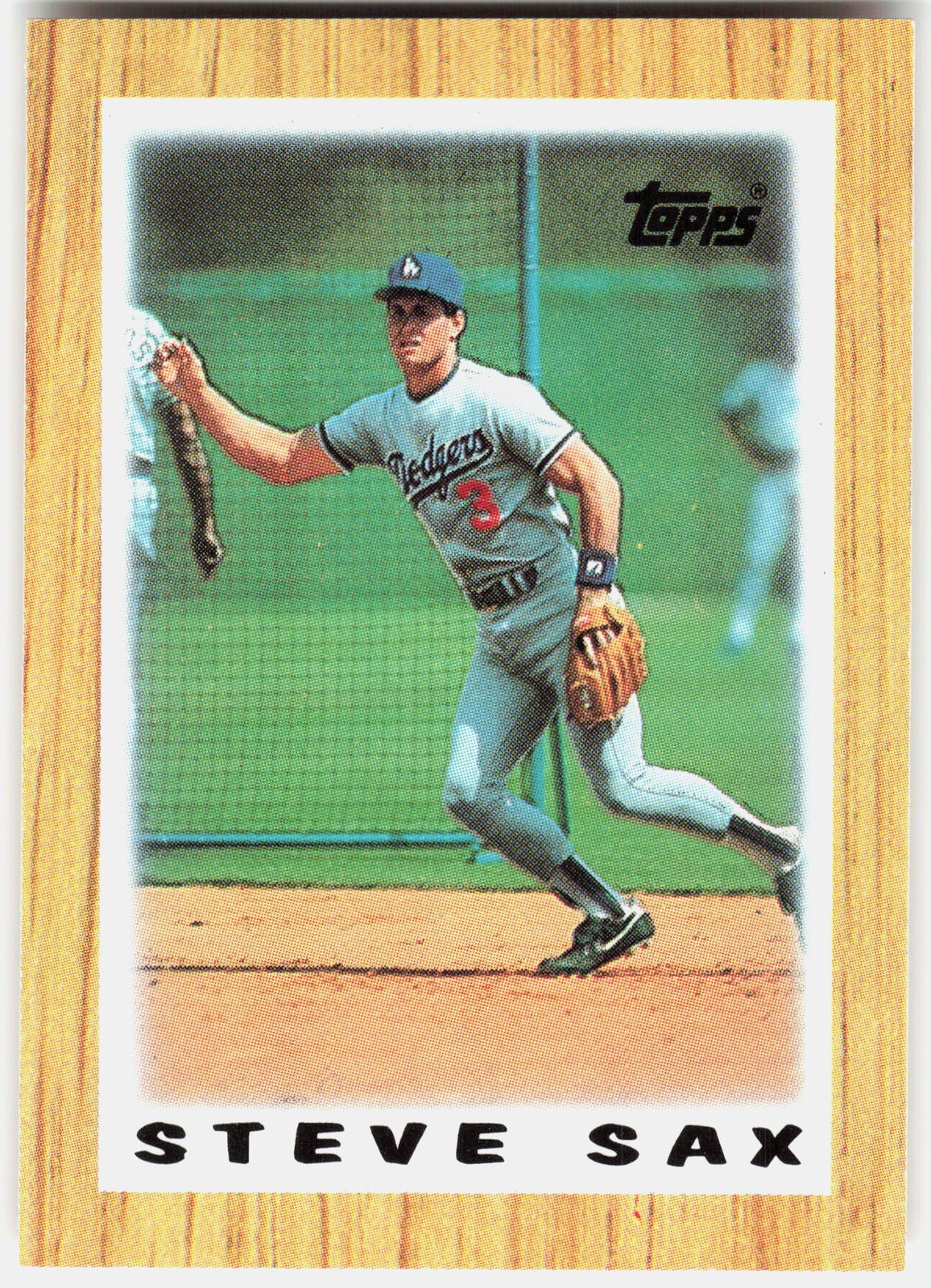 1987 Topps Major League Leaders Minis #15 Steve Sax