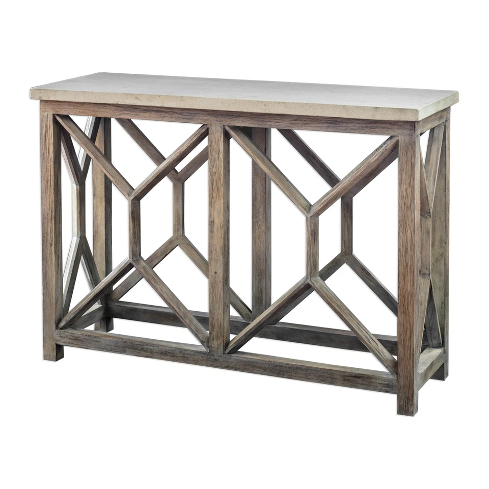 Consola Uttermost 25811 Catali 41"W Madera - Avena Cálida Foto 3 de 4