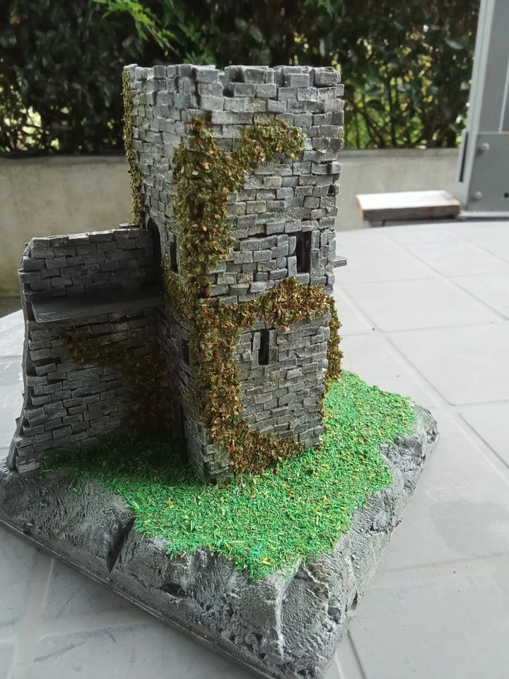 tour avec mur pour diorama 1/72 lot 2 - Photo 4/4