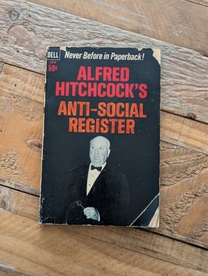 Vintage Alfred Hitchcock's Anti Social Register Book Anthology Paperback RARE