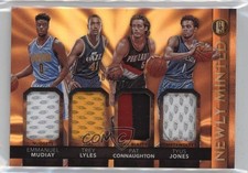 2015 Panini Gold Standard 4/25 Pat Connaughton Emmanuel Mudiay Trey Lyles #8 e0r
