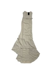 Fashion Nova NWT Sz TALL S Denise Tweed Maxi Bridal Dress - Cream MSRP $119.99