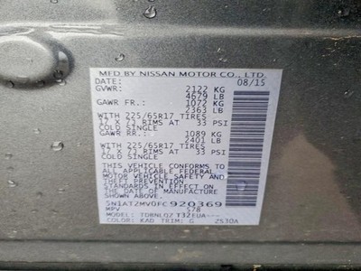 Speedometer Cluster VIN 5 1st Digit Usa Built MPH Fits 14-15 ROGUE OEM