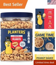 Delicious 35 Ounce Unsalted Dry Roasted Peanuts - A Healthy Snack Delight