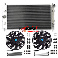 Aluminum Radiatorfans For 2005-2010 Chevy Cobalt Ss Lsj Lnf 2.0l 2.2l 2.4l Mt