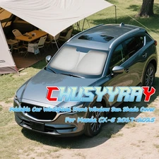 For Mazda CX-5 2017-2025 Windshield Sun Shade Window Foldable UV Block Cover