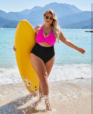 Blooming Jelly Swimsuits L Push Up Tummy Control Bathing Suit Cutout NWT A4