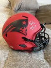 Drake Maye Signed AUTHENTIC Rave FS Helmet New England Patriots FANATICS