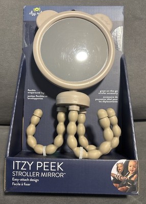 Itzy Ritzy Stroller Mirror with Easy-Attach Design, Wraparound Legs,No-Slip Feet