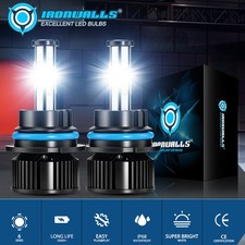 6-sides 9007 Hb5 Led Headlight Bulbs High Low Beam 6000k Super Bright 3000000lm