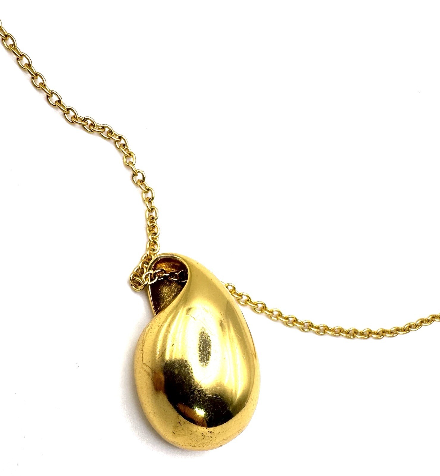 J Crew Gold Nugget Pendant Necklace 28 - 30 in 17g
