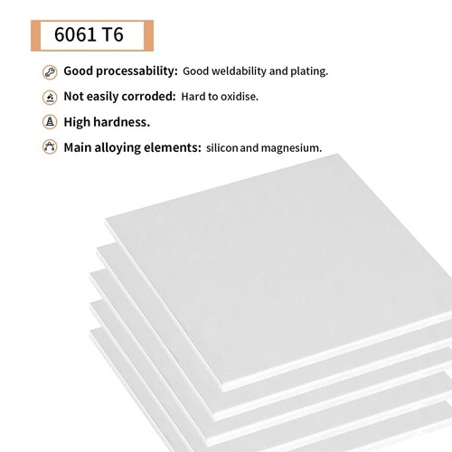 1PCS 6061 Aluminum Sheet Metal 1/16 X 6 X 12 Aluminum Plates Covered with Pr - Picture 3 of 7