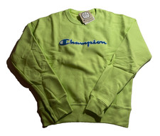 Champion Women s Crewneck Sweatshirt XS Chilled Mint Green Embroidered Logo NEW