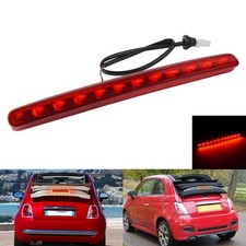 Für Fiat 500E Cabriolet 332 2020-2025 LED Rück Rot Linse hohe Dritte Bremslicht