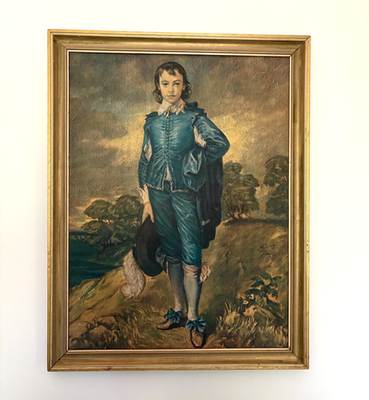 Vintage The Blue Boy Wall Decor Gold Framed Picture Thomas  display picture 1