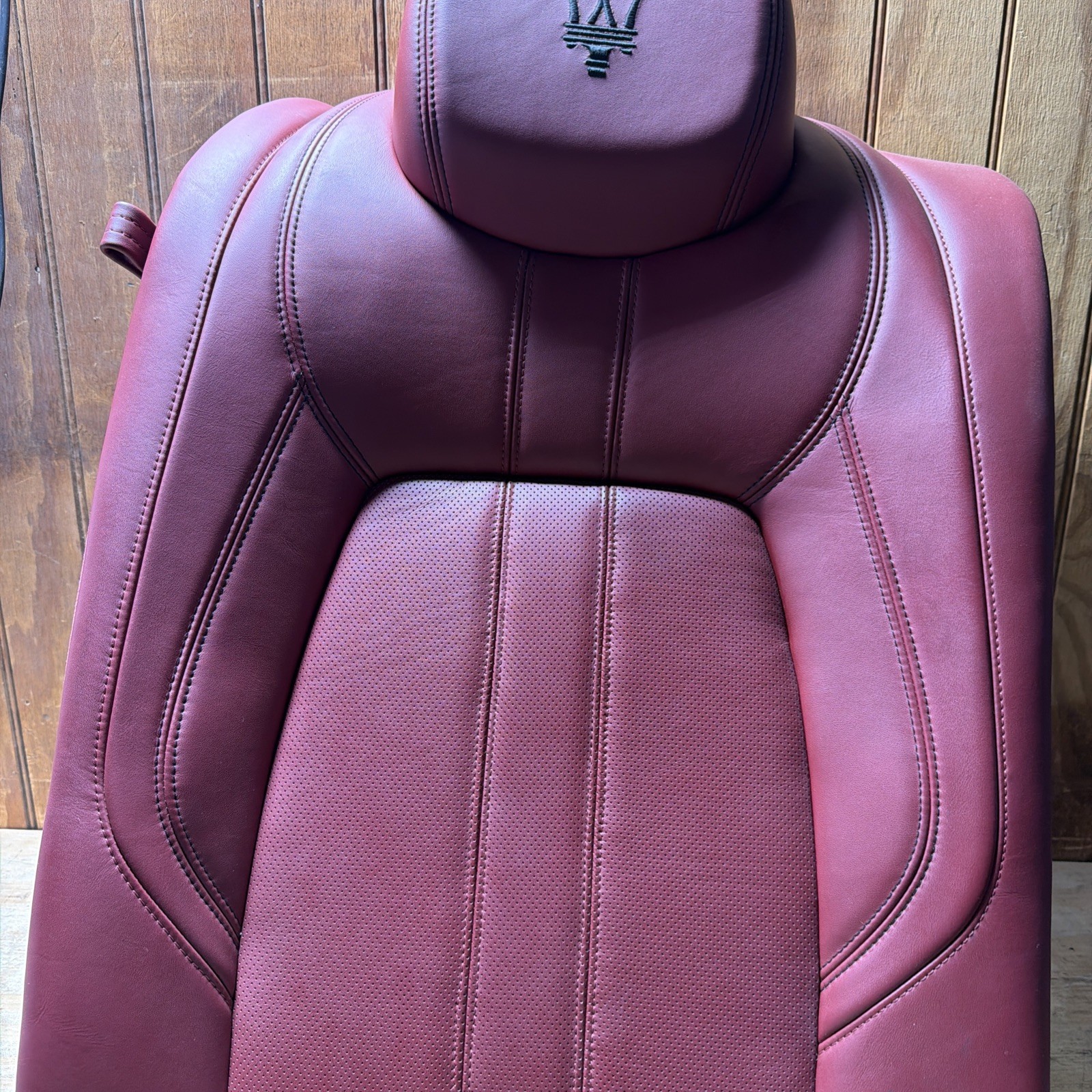 2014-2017 MASERATI GHIBLI M157 REAR 2ND ROW RIGHT SEAT CUSHION BACKREST RED OEM