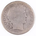 1896-S Barber Half Dollar 50c Silver