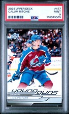 2024 UD #477 CALUM RITCHIE ROOKIE RC PSA 9