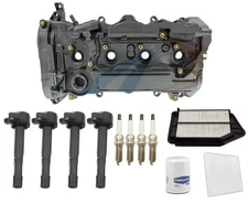 Valve Cover Ignition Coil Spark Plugs Tune Up Kit Fits Honda Accord 2.4L 13-2017