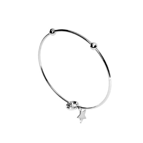 BRACCIALE RIGIDO CON LETTERA | Marlù Gioielli