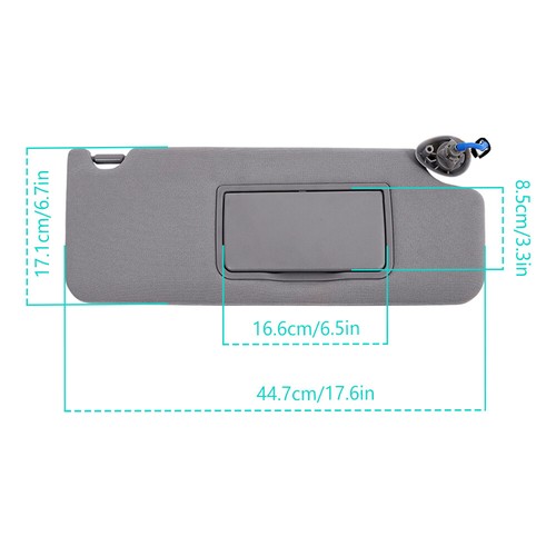 Sun Visor Passenger Gray Fit For Honda Pilot 2017-2021 Honda Ridgeline 2018-2020 - Picture 2 of 17