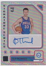 2023-24 Panini Donruss Filip Petrusev RC Signature Series Auto