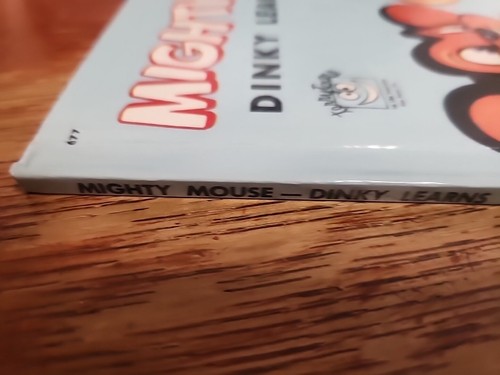 Mighty Mouse Dinky Learns to Fly 1953 1st Ed. Wonder Books Hardcover #677, VG - Imagen 11 de 14