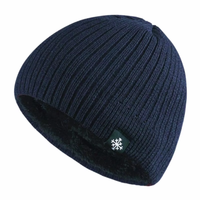 Winter Beanie MüTze Unisex Gestrickt Warm GefüTtert Outdoor Sport Herren Damen