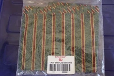 Longaberger 1997 Holiday Hostess HH Snowflake Basket Imperial Stripe OTE Liner