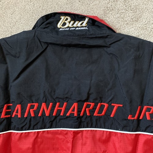 Dale Earnhardt Jr. Jacket Mens L Red Full Zip Chase Authentics Nascar Budweiser - Bild 7 von 12