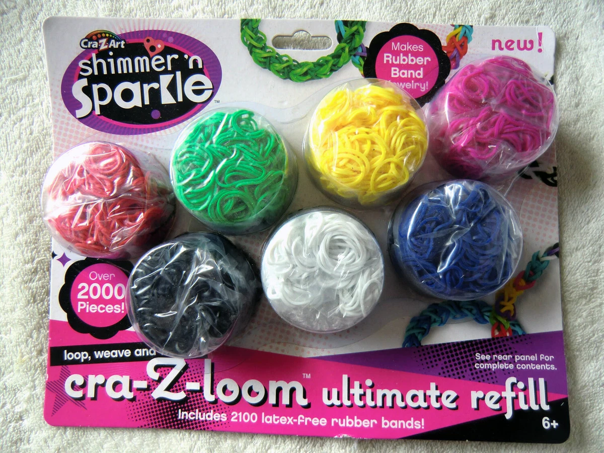 10002 Shimmer'n Sparkle Cra-Z-Loom Bands Ultimate Refill Rubber Bands