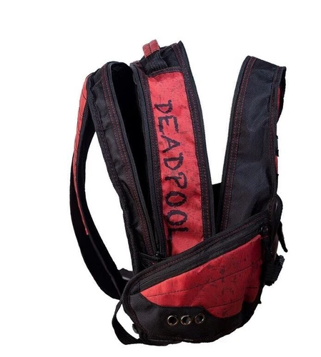Deadpool Cosplay Canvas Backpack School Bag Travel Outdoor Rucksack Gift - Picture 4 of 17