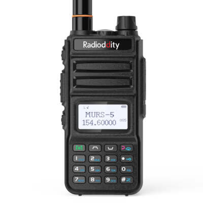 Radioddity MU-5 MURS Radio USB-C Charging 250 Channel VOX NOAA Display Sync