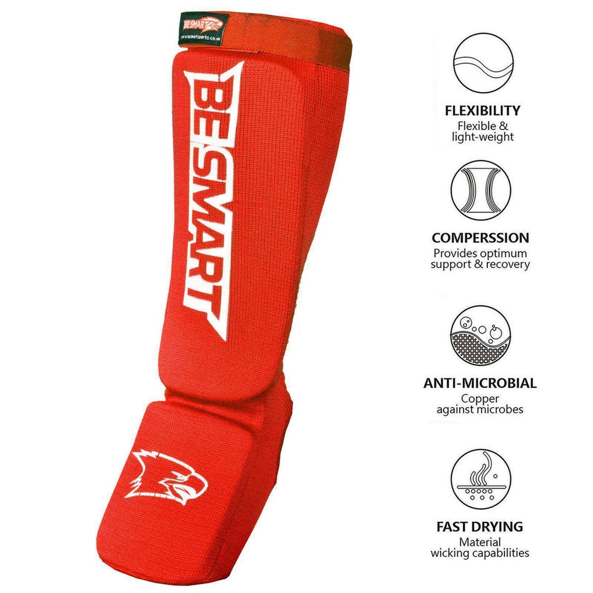 MMA Shin & Instep Guards - Muay Thai Kickboxing Leg Protectors For Adults & Youth 14 thumbnail image
