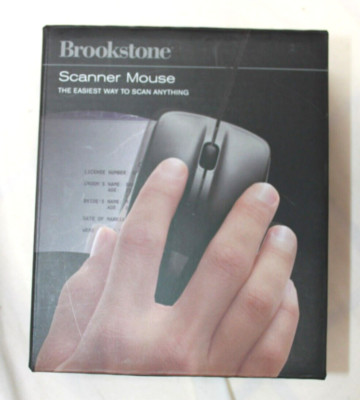 NEW~Brookstone Scanner Mouse USB (Scans Documents, Photos, Receipts)