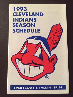Cleveland Indians 1993 MLB pocket schedule | eBay
