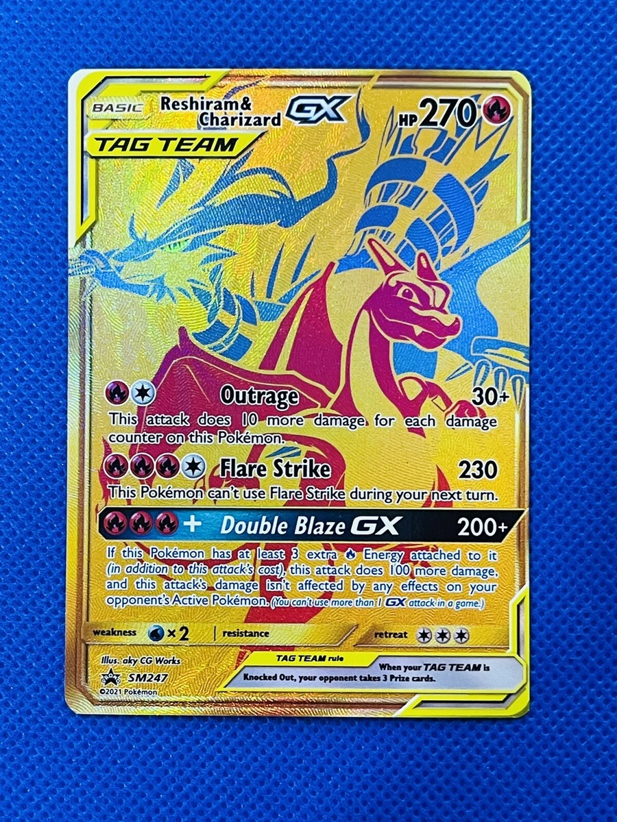  Pokémon TCG: Reshiram & Charizard GX Premium Collection : Toys  & Games