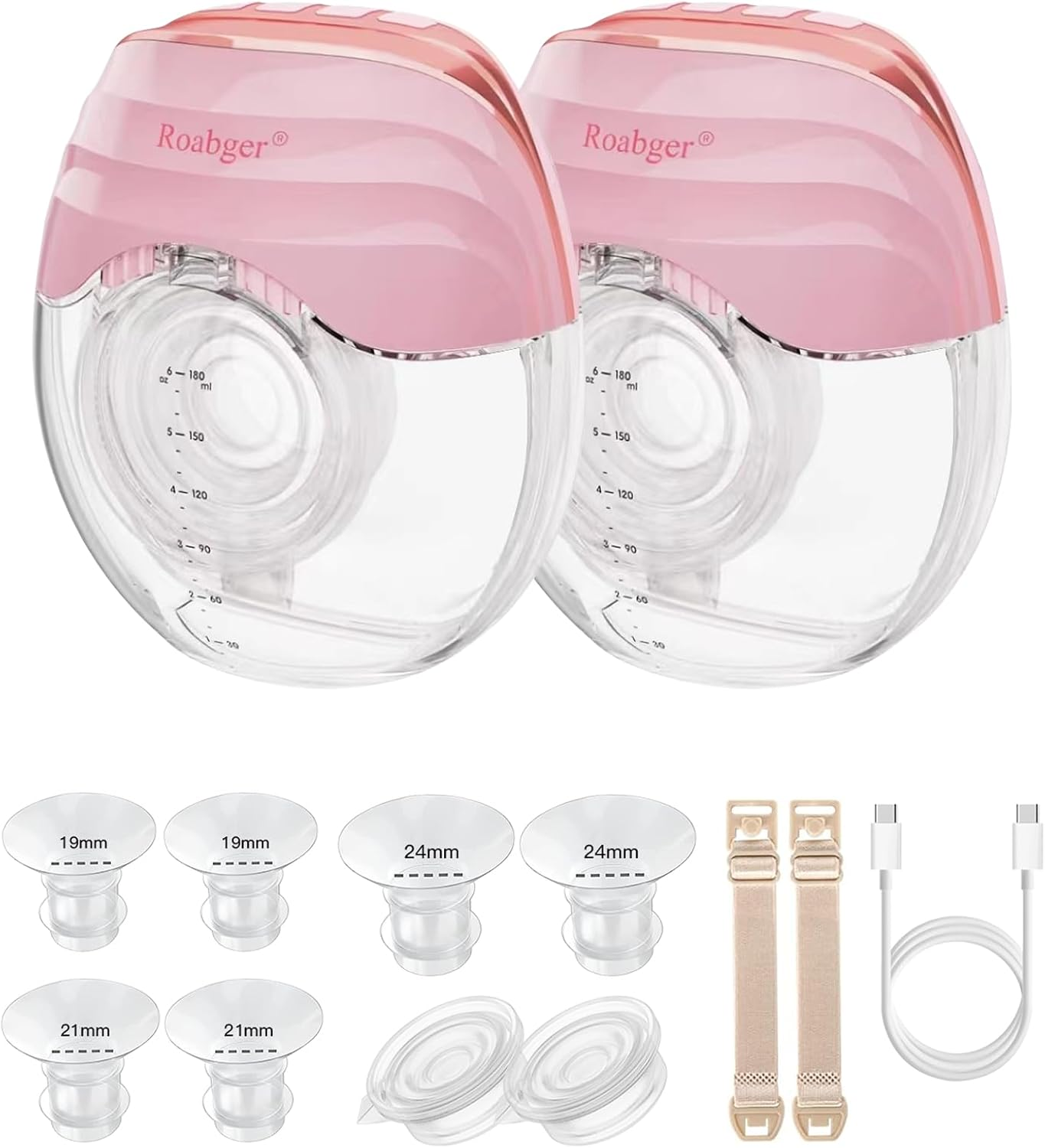 Breast Pump, Hands Free Wearable Breast Pump, Portable Electric Breastfeeding Pu-image