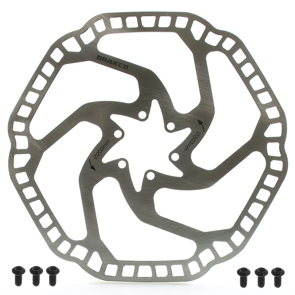 BRAKCO Extra Light Mountain Bike Bicycle Disc Brake Rotor 6 bolts 140mm