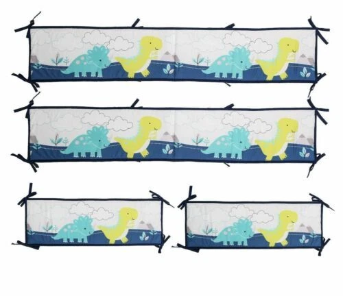 Сетчатые вкладыши для кроватки с динозаврами