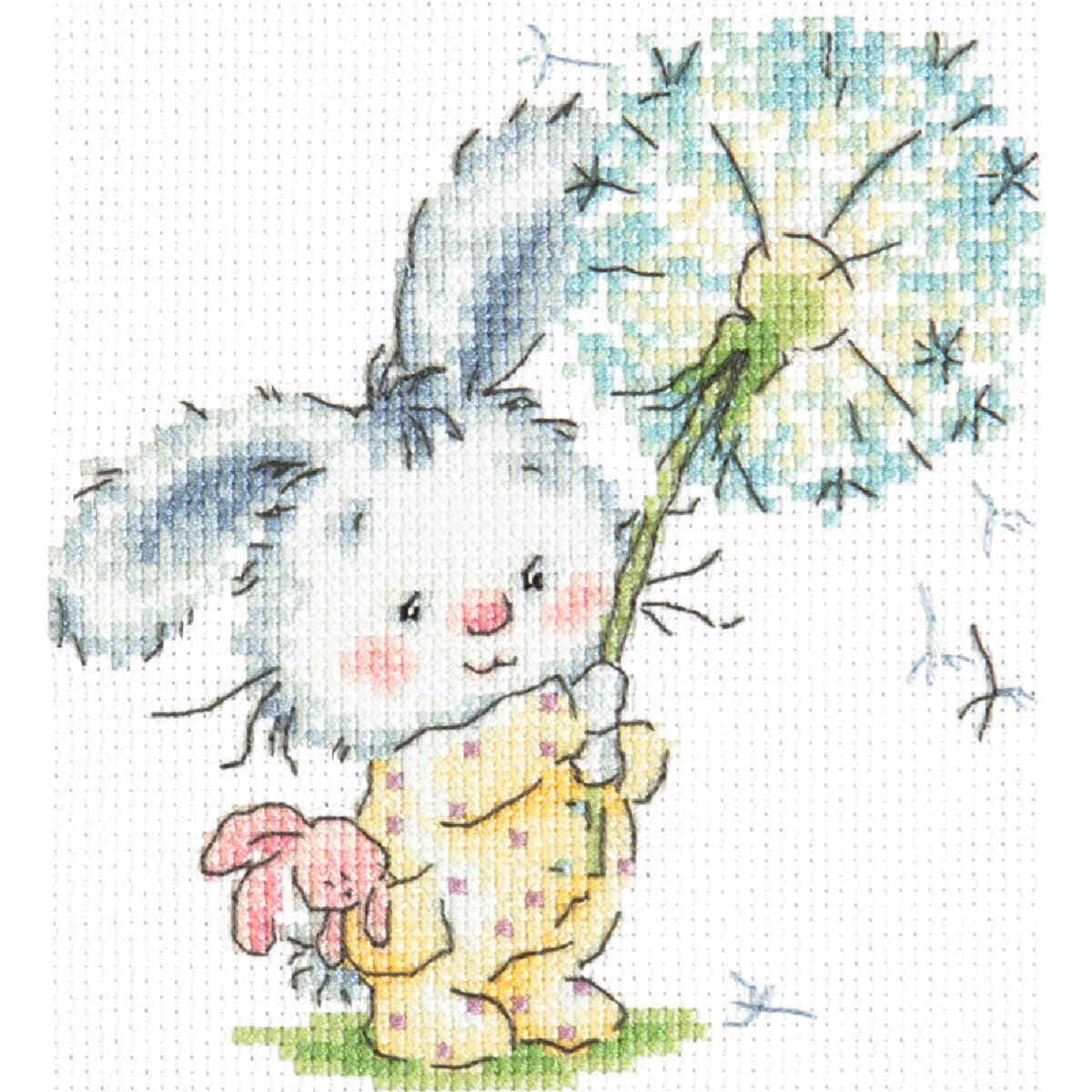 Magic Needle Zweigart Edition counted cross stitch kit ""Bunny and Dandelion"", 12