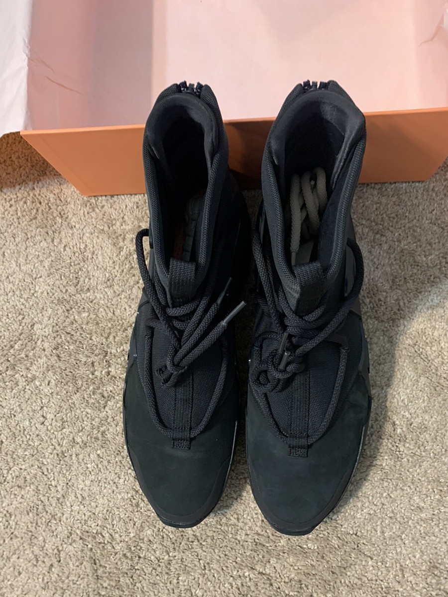 Nike Air Fear of God 1 Triple Black sz12 DS 194276080092| eBay