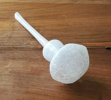 Dmuchane szkło przezroczysty biały grzyb stopniowy palec do podlewania rośliny