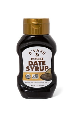 Organic Date Syrup 1 ingredient 100% Dates | D'Vash Organics | 16.6 oz Squeeze |