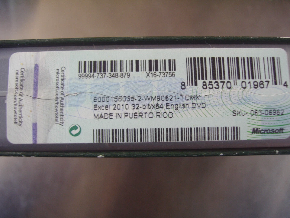 Microsoft MS Office Excel 2010 Licensed for 2 PCs Full English Retail Version - Image 3 of 4