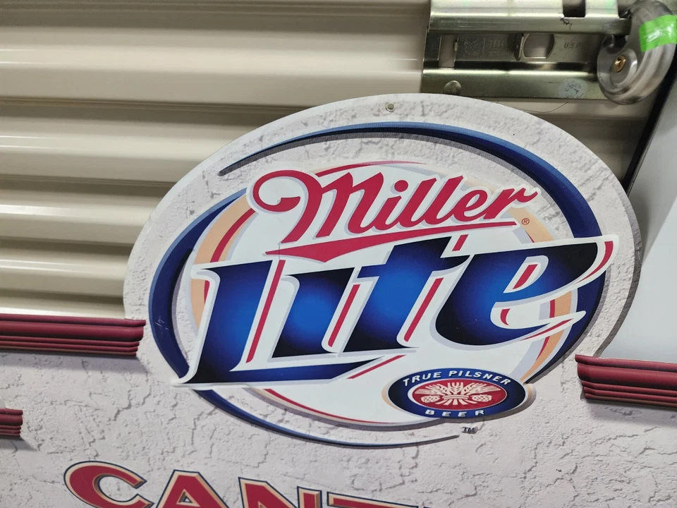 Very Large Rare Miller Lite Cantina Metal Beer Sign - Image 2 of 4